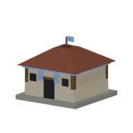 Town Centre icon with its faction-coloured parts tinted